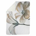 Begin Home Decor 60 x 80 in. Beautiful Desaturated Flowers-Sherpa Fleece Blanket 5545-6080-FL280